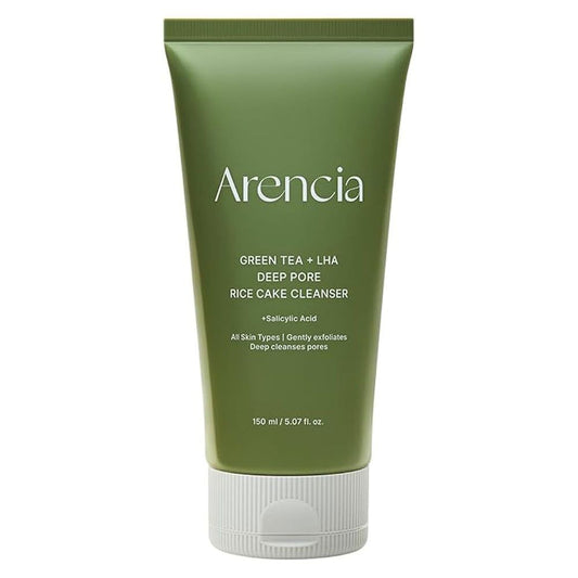 Arencia - Green Tea + LHA Deep Pore Rice Cake Cleanser