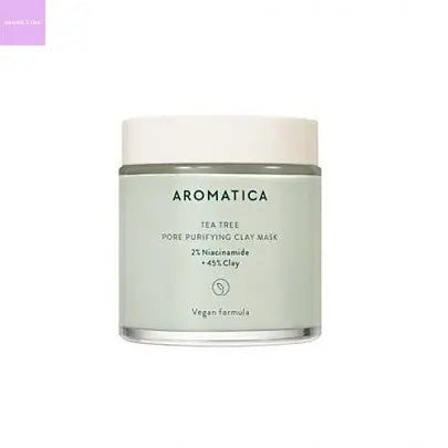 [Aromatica] Tea tree Pore Purifying Clay Mask 120ml seoul vibe