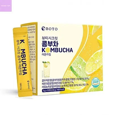[BOTO] Beauty Secret KOMBUCHA Lemon Lime (30 Sticks) seoul vibe