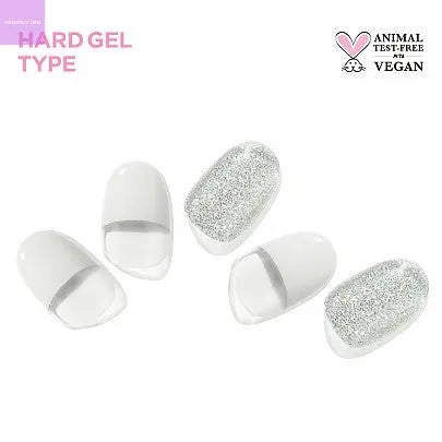 [EDGEU] Glam White French Nail Strips seoul vibe