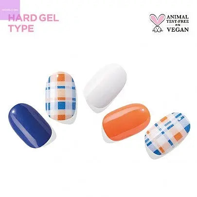 [EDGEU] Joyful Check Nail Strips Hanul Hanbok
