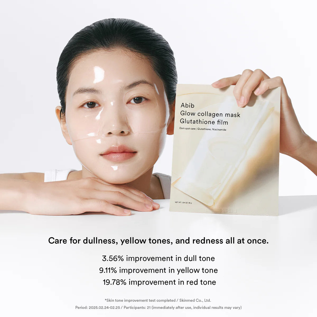 Abib - Glow Collagen Mask Glutathione Film Set