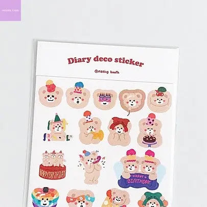 [Malling booth] Dakku Sticker Pack - Bebe & Party Hanul Hanbok
